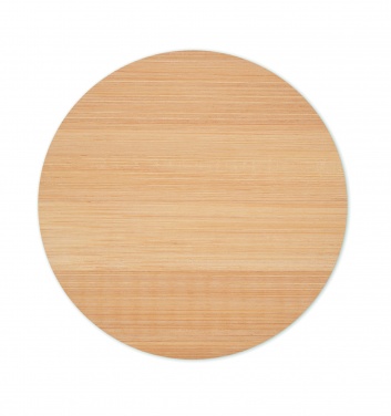 Logo trade promotional merchandise image of: Bamboo round coaster